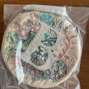 Brand new tasseled monogram purse from BHLDN.